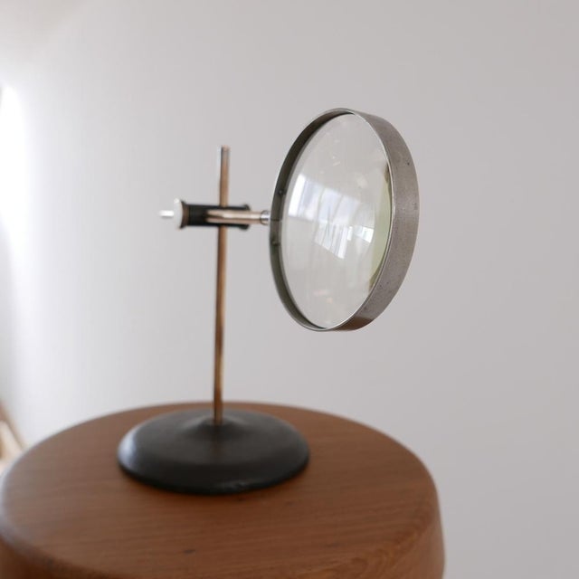 Antique Brass Desk Top Lens For Sale - Image 5 of 9