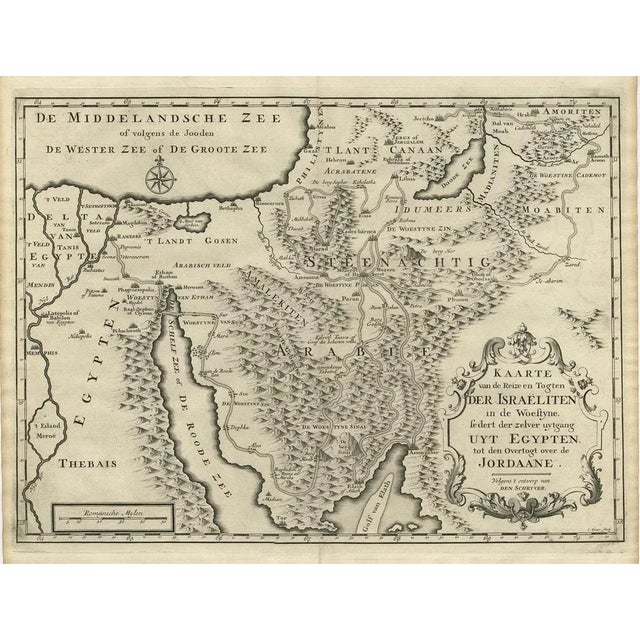 Early 18th Century Scarce Middle East and Arabia Map, 1725 For Sale - Image 5 of 5