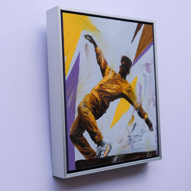 A New Rhythm 3 captures the dynamic movement of a figure in mid-action, embodying a sense of freedom and energy. The bold...