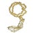 1960s Kramer Large 29” Oval Link Chain and Abstract Tasseled Pendant 4.5” For Sale