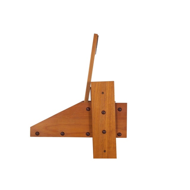 Danish Modern Teak Adjustable-Height Desk and Chair, Circa 1960s For Sale - Image 10 of 18