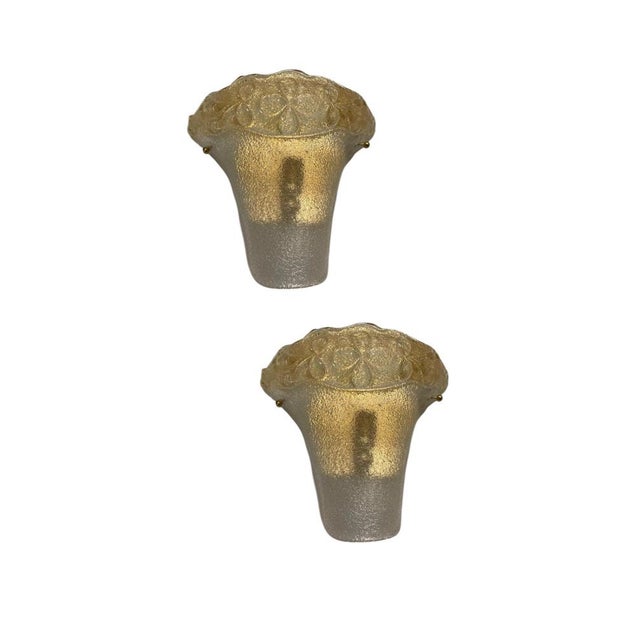 Murano Glass Sconces, 1970s, Set of 2 For Sale - Image 7 of 7