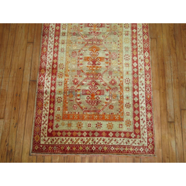Textile Antique Zabihi Collection Turkish Sivas Runner - 3'3" x 9'1" For Sale - Image 7 of 8
