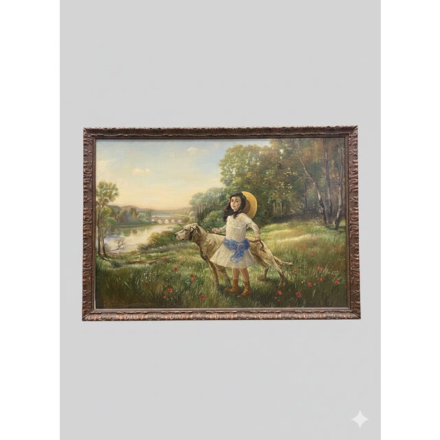 William Brock, Towards the Close of Day, 1907, Oil on Canvas For Sale - Image 11 of 11