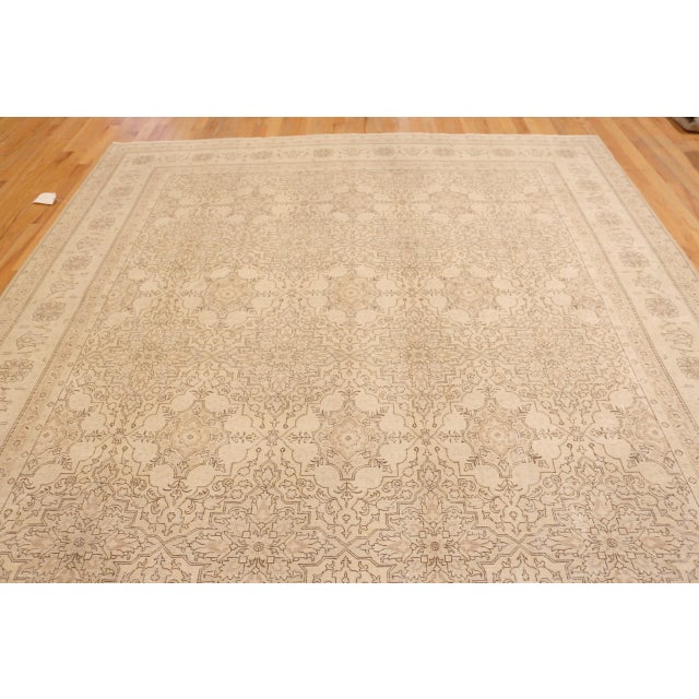 Gorgeous Antique Persian Tabriz Rug, Country of Origin: Persia, Circa Date: 1920