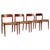 Dining Chairs in Teak and Full Grain Leather by N. O. Møller for J. L. Møllers, 1960s, Set of 4 For Sale - Image 10 of 10