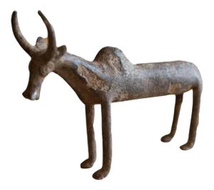Vintage African Bronze Zebu