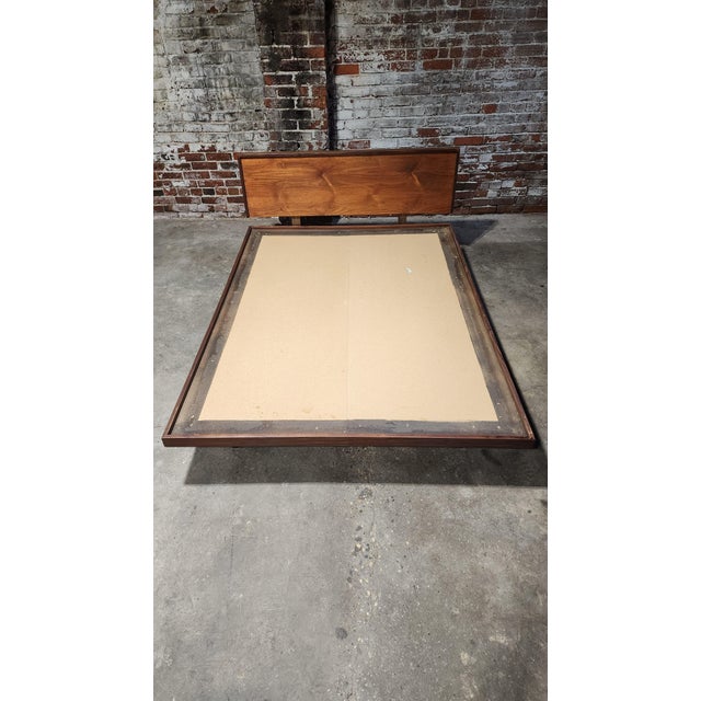 Richard Artschwager Full-Size Teak Bed Frame by Richard Artschwager For Sale - Image 4 of 9