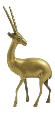 Mid-Century Brass Gazelle