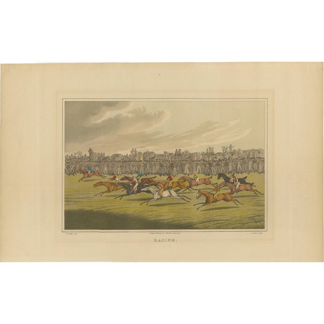 Henry Alken, Antique English Horse Racing Print, 1822, Etching For Sale
