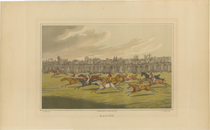 Henry Alken, Antique English Horse Racing Print, 1822, Etching