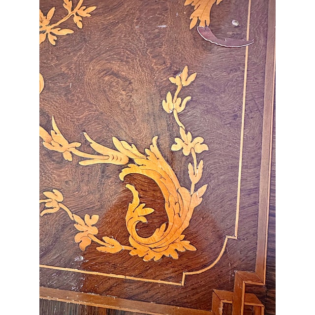 18th-Century Italian Wooden Inlay Dresser For Sale - Image 16 of 17