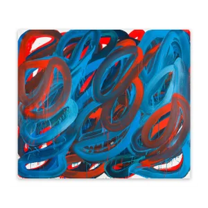 Contemporary Abstract Oil on Canvas Painting "Swirl 3" by Leon Phillips
