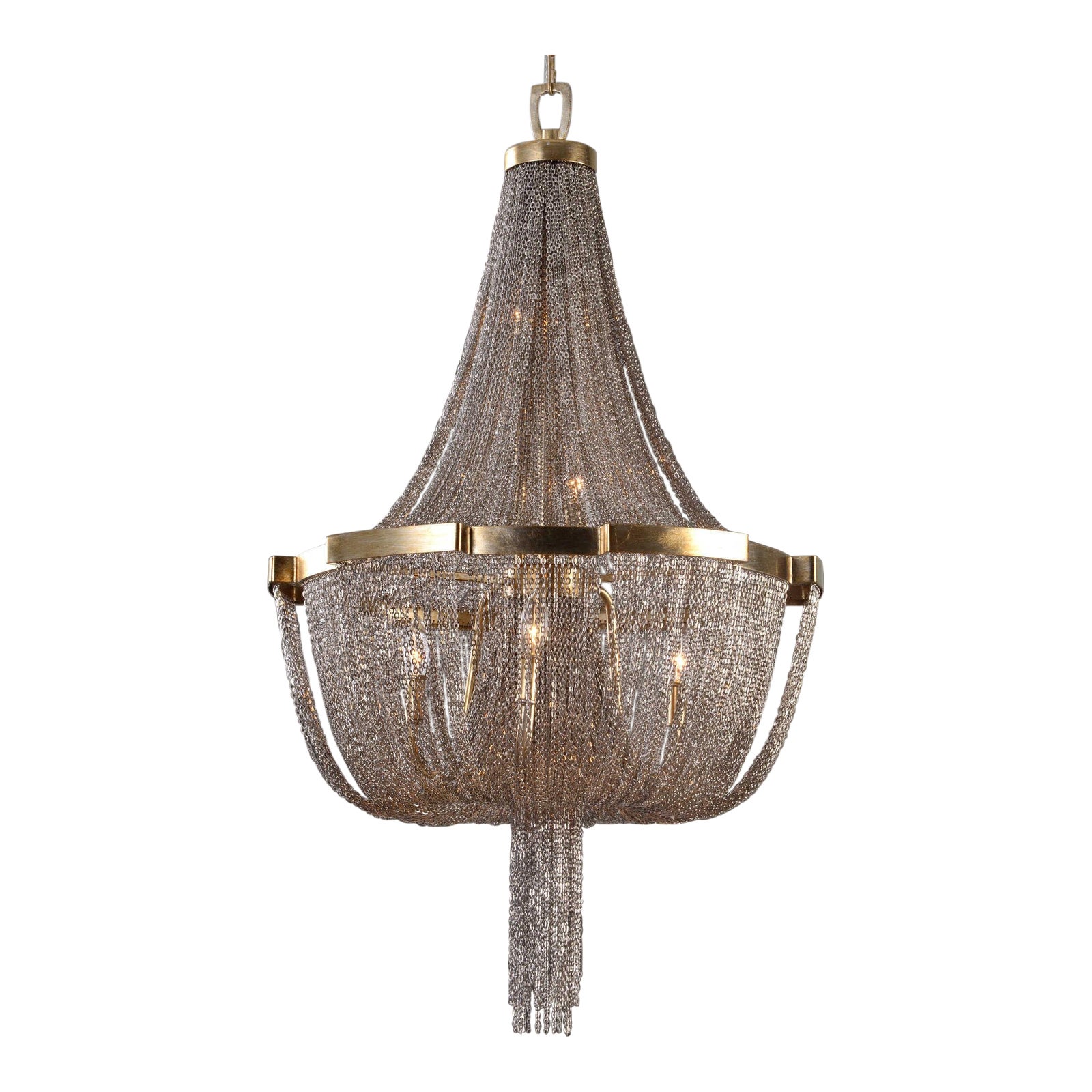 Chain Link Chandelier Chairish