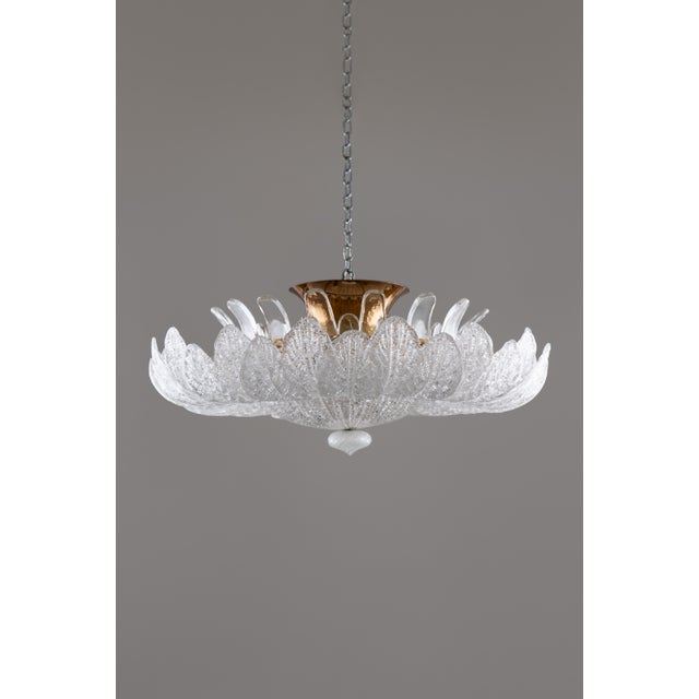 1980s Murano Glass Hanging Lamp from Barovier & Toso, 1980s For Sale - Image 5 of 15