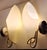 1950s Mid-Century Wall Lamps with Cream-Colored Glass Shades on Metal Mounts1950s, Set of 2 For Sale - Image 5 of 17