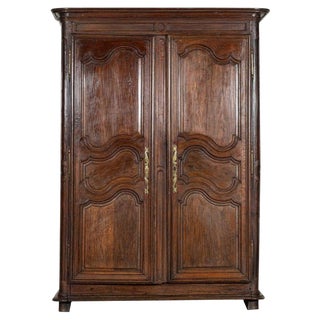 Antique French Oak Armoire, 1820 For Sale