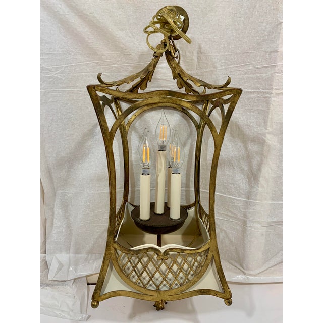 1920s French Style Basket Lantern For Sale - Image 4 of 8