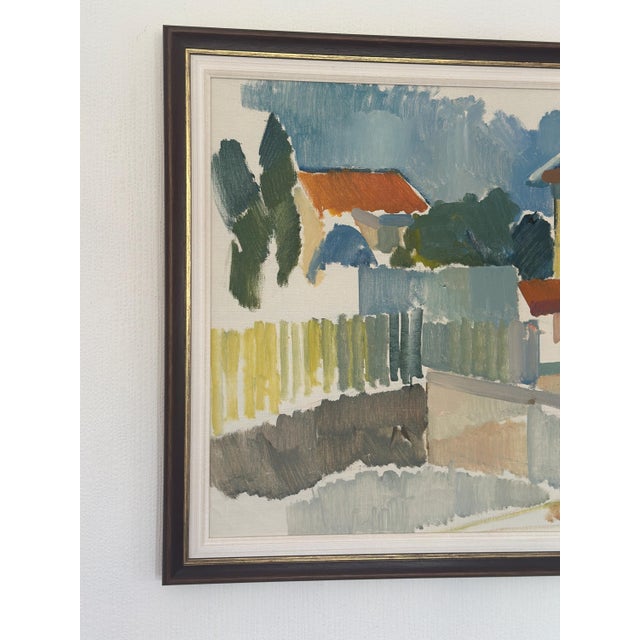 Alex Öberg, Moving Geometry, 1970s, Oil on Canvas, Framed For Sale - Image 6 of 14