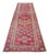 Textile 1970s Runner Kurdish Hand-Knotted Rug Pink Hallway Decor Kitchen Floor Accent 3x11 Ft Approx For Sale - Image 7 of 18