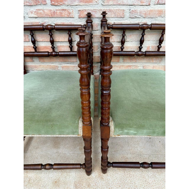 Mid-Century French Corner Chairs, 1940s, Set of 2 For Sale - Image 18 of 18