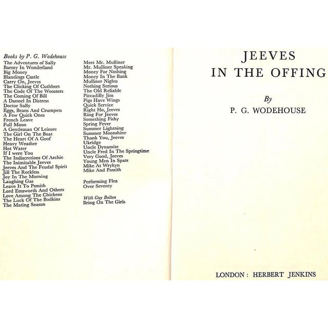 "Jeeves in the Offing" Book 1960 Wodehouse, P.G. For Sale - Image 4 of 6