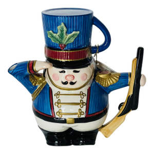 1970s Fitz & Floyd Christmas Nutcracker Tea Pot