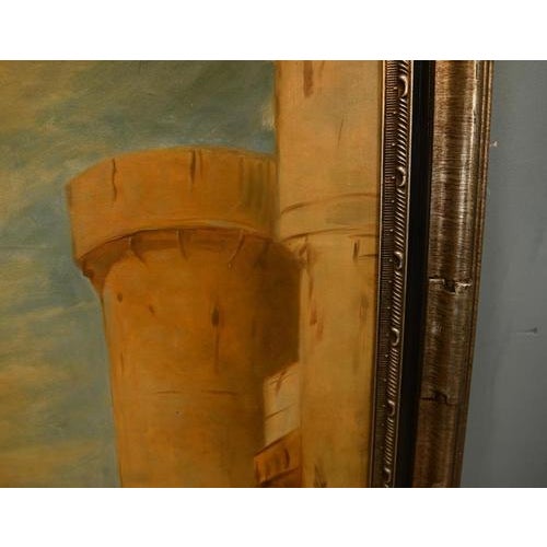 After Edwin Landseer, Queen Victoria on Horseback, Windsor Castle Park, Oil Painting, Framed For Sale - Image 9 of 12