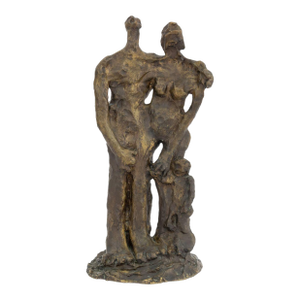 David Azuz Father, Mother & Child Patinated Bronze
