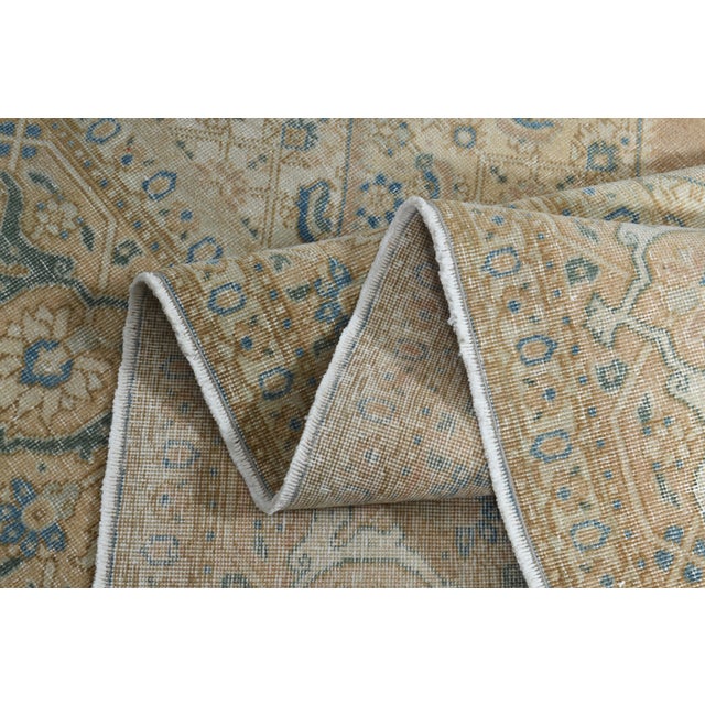 1970s Vintage Persian Handknotted Wool Orange Oversize Area Rug For Sale - Image 10 of 11