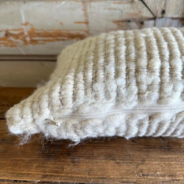 Organic Wool Handmade Pillow All of our products are commissioned and handmade by the craftswomen of Chiloé. The textiles...