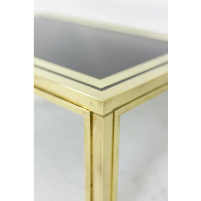 Black End Tables in Gilt Brass by Maison Iiwans, 1970s, Set of 2 For Sale - Image 8 of 10