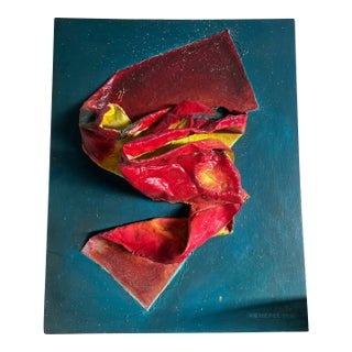 Set of 3 E. Menefee Mixed-Media Relief Assemblage Paintings 1970-1975 For Sale