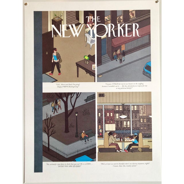 Camel Chris Ware, Chris Ware New Yorker Cartoonist Limited Edition Thanksgiving Print NYC, 2006 For Sale - Image 8 of 8