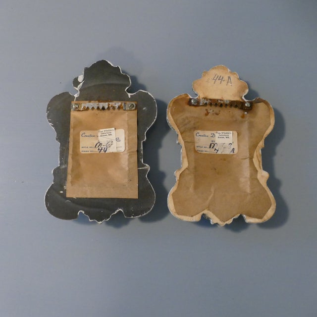 Miniature Carved Rococo Wall Mirrors - a Pair For Sale - Image 10 of 17