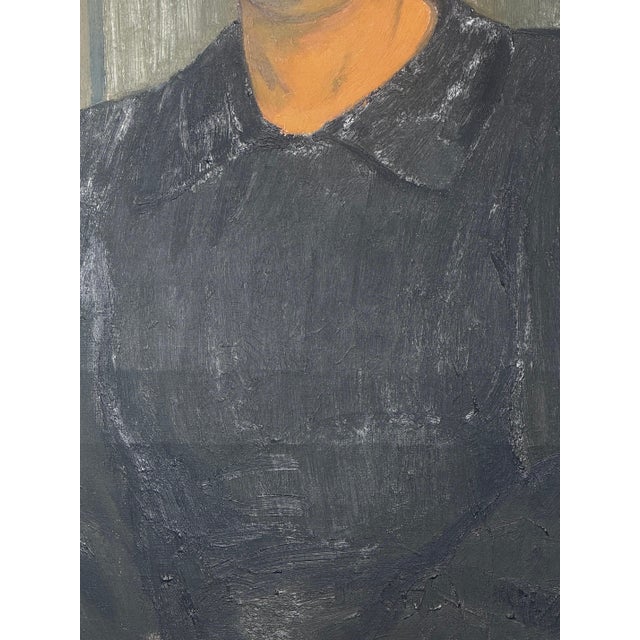 Dré Van Den Langenbergh, Portrait, Oil on Canvas For Sale - Image 4 of 8