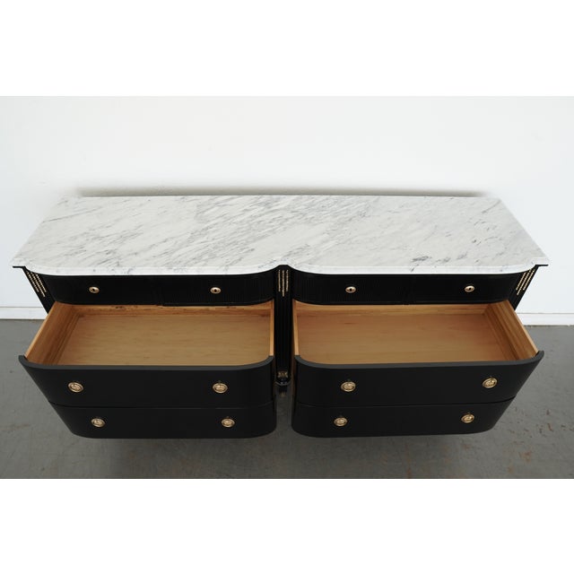 Frontgate Regency Bow Front 8-Drawer Dresser, A Pair For Sale - Image 14 of 18