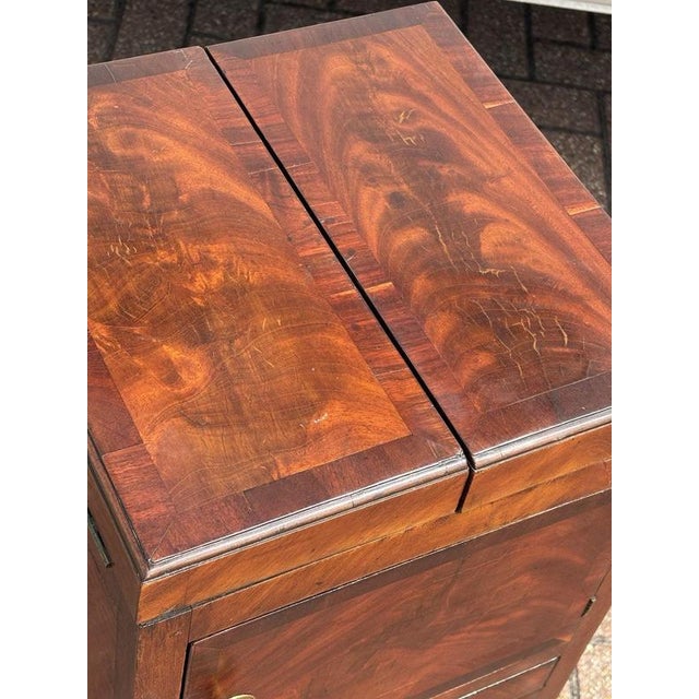 Georgian Mahogany Wine Cooler with Ice Bucket, Tray, Goblets, Corkscrew and Tongs, Set of 5 For Sale - Image 17 of 18