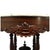 This exquisite antique Renaissance Revival table features a turtle-top white marble surface elegantly poised upon a richly...