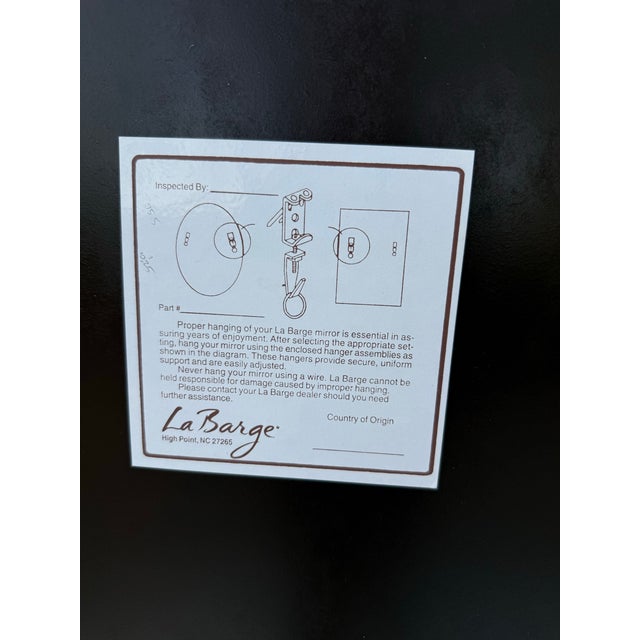 Brown Vintage Italian Rococo-Style Carved Mirror by La Barge For Sale - Image 8 of 13