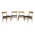 Mid Century Danish Hans Wegner W2 Teak Chairs - Set of 4 For Sale