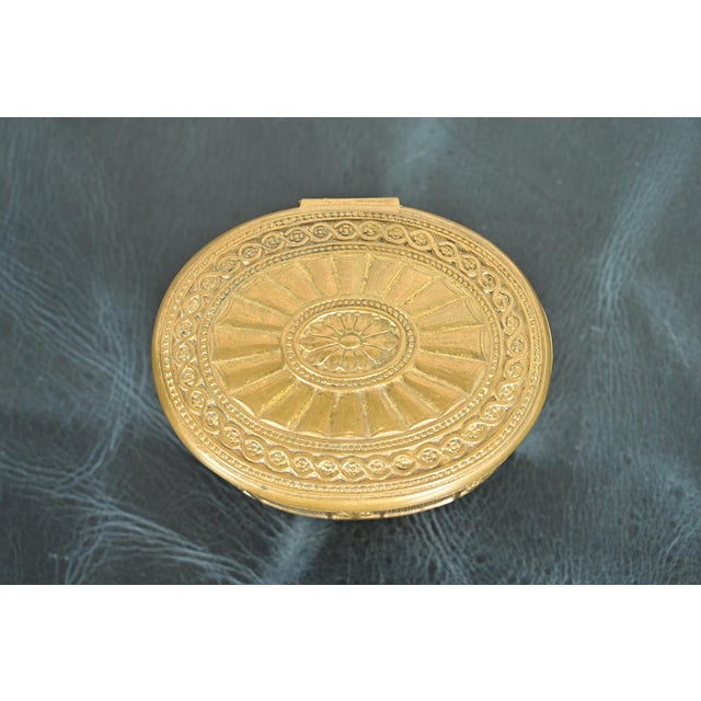 Metal Tiffany Studios New York Adam Pattern Bronze Doré Inkwell For Sale - Image 7 of 12