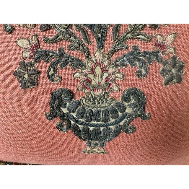 Melissa Levinson Exquisite 19th Century French Appliqué Pillows by Melissa Levinson For Sale - Image 4 of 7