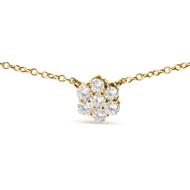 This luxurious necklace is the perfect blend of glamour and sophistication. Expertly crafted from 14K yellow gold, the...