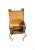 Metal Tooled Leather and Wrought Iron Sewing Table Storage Cabinet For Sale - Image 7 of 8