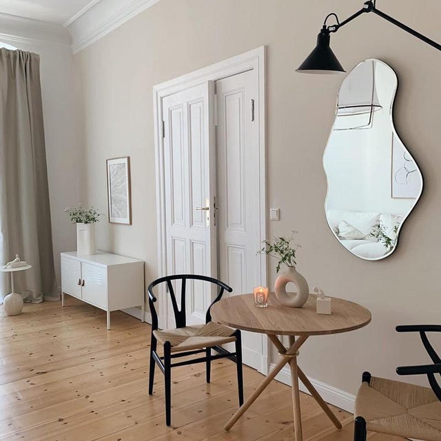 Contemporary Aldric Light Oak Café Table by Eberhart Furniture For Sale - Image 3 of 15