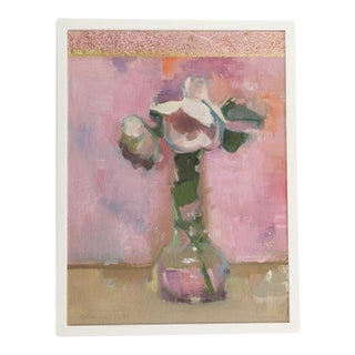 Impressionist Floral Still Life by Elena Zolotnitsky "Sense & Sensibility" Oil on Paper Painting For Sale