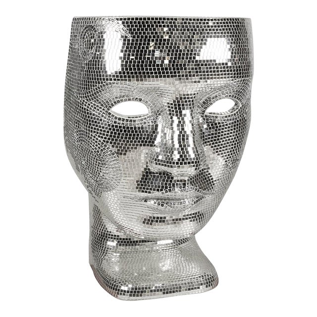 Contemporary Disco Ball Face Lounge Chair For Sale