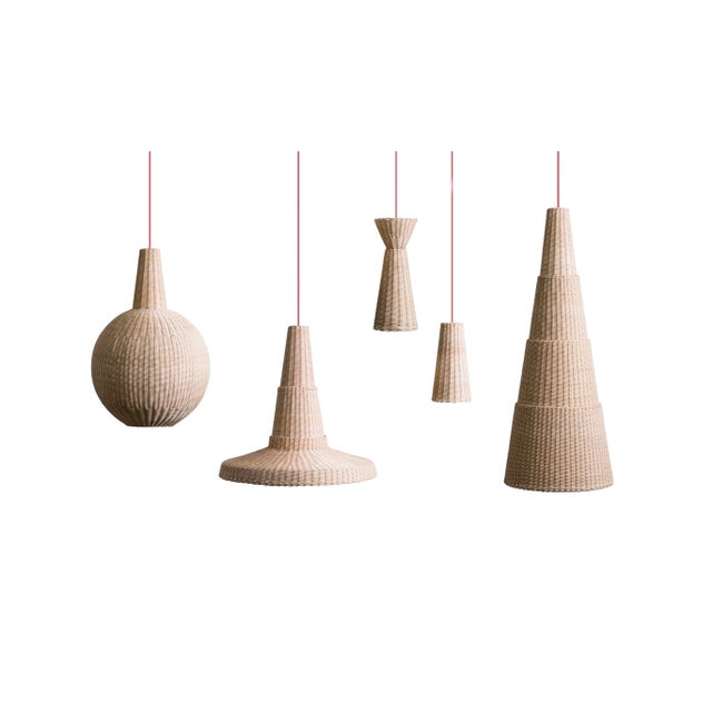 Cocolla Pendant Lamp by Maurizio Bernabei for Bottega Intreccio For Sale - Image 9 of 10