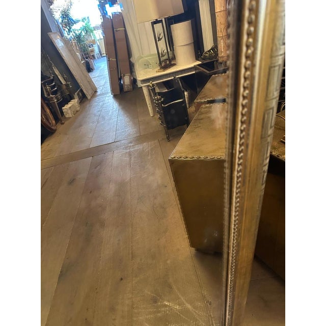 Gold Antique French Louis Philippe Dome Gilt Mirror, 1850s For Sale - Image 8 of 14